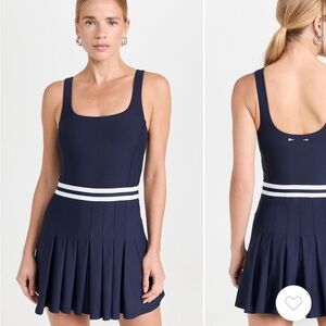 The Upside Lucette Peached Pleated Tennis Dress